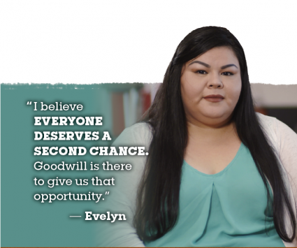 Evelyn on Goodwill Provides Second Chances