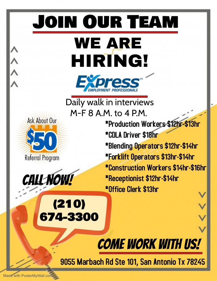 Express Pros flyer