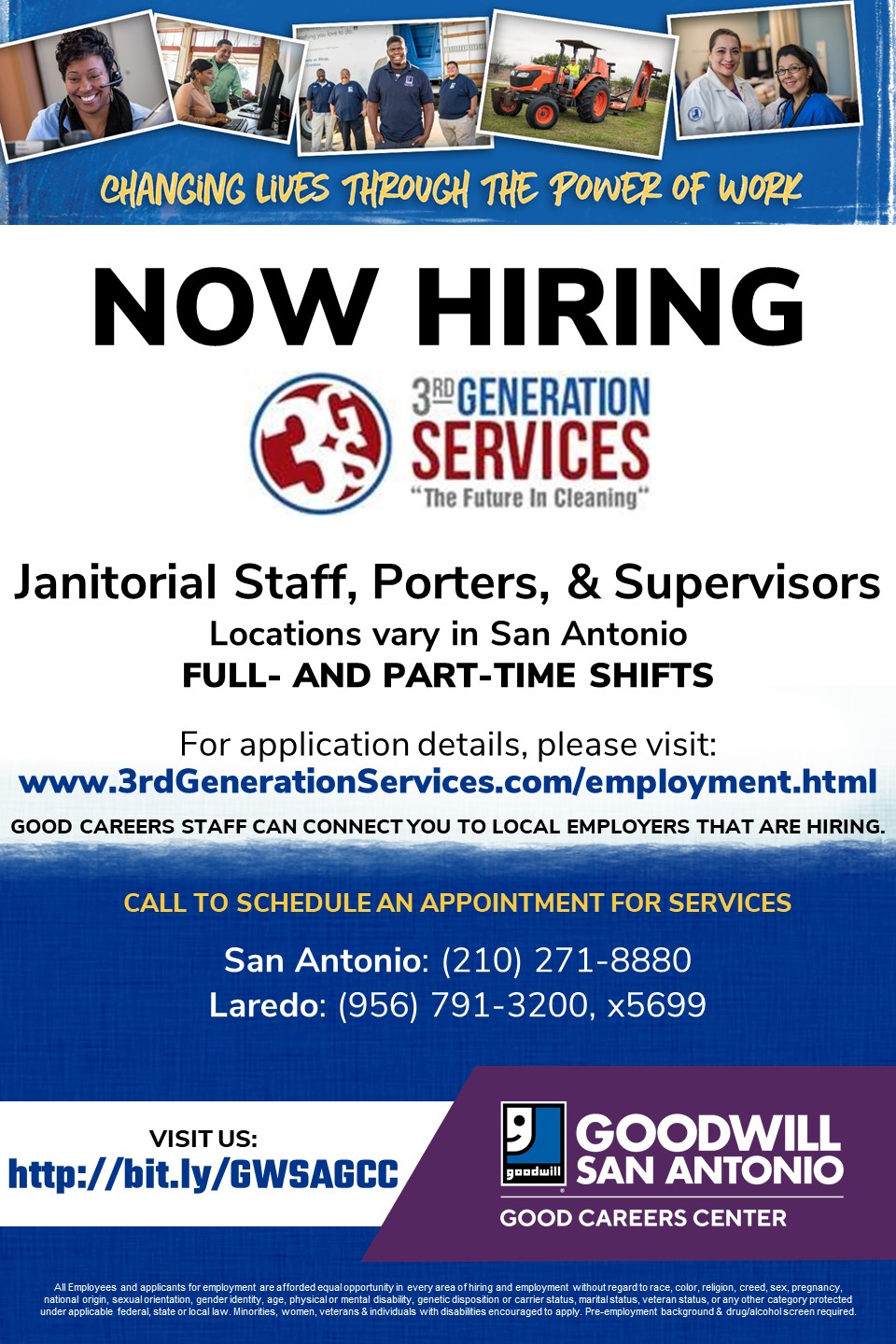 3rd Generation Now Hiring 6-4-2021