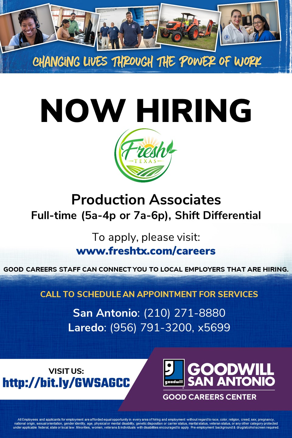 Fresh Texas hiring for production associates
