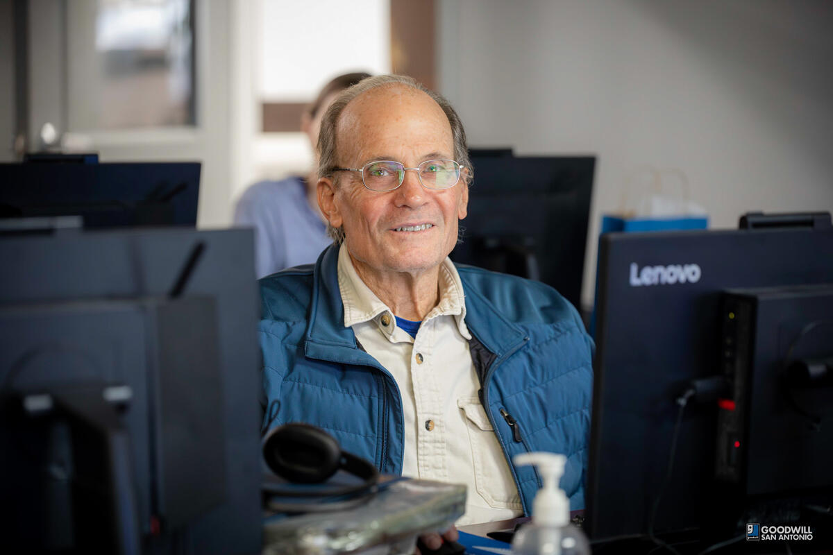 Len McClure, Goodwill San Antonio Digital Literacy student