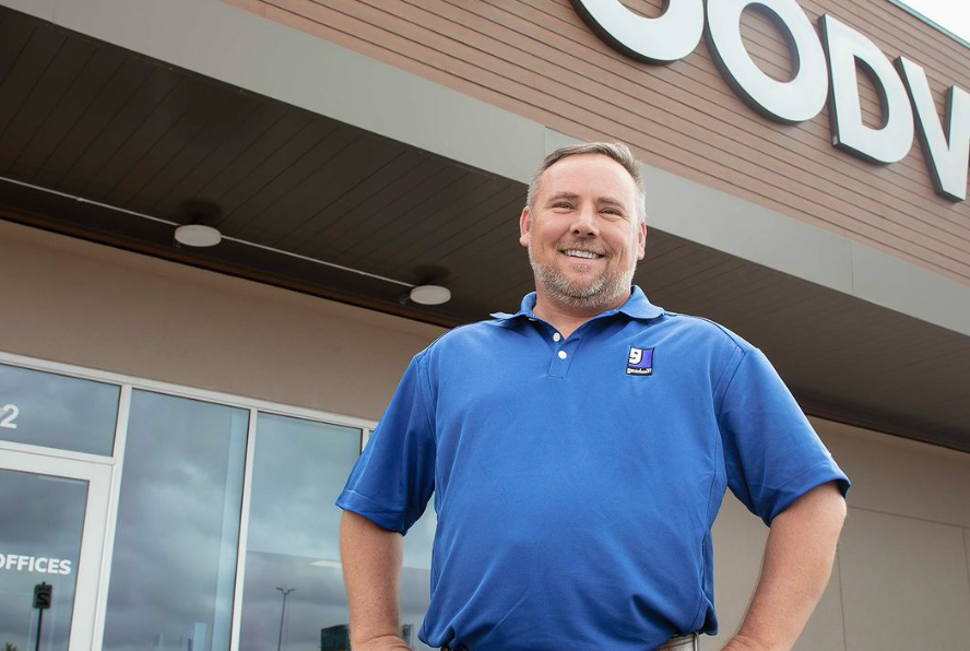 Goodwill San Antonio, Director, male, blue polo shirt