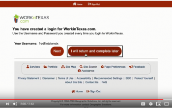 Work In Texas Website