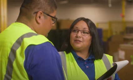 Working in a warehouse