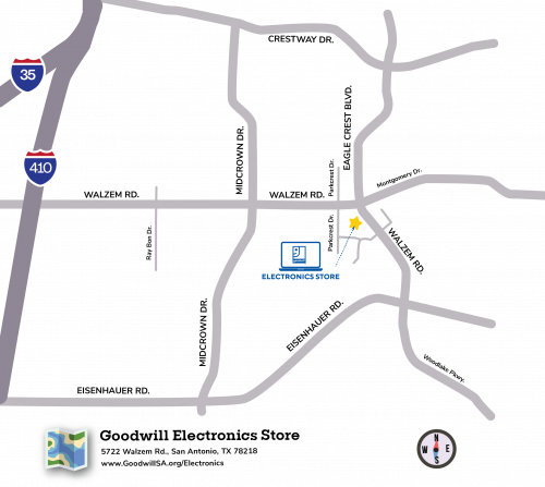 Goodwill Electronics Store map