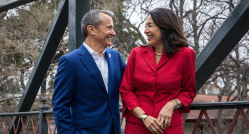 CEO & President Carlos Contreras of Goodwill and Associate Vice President Adriana Contreras of Texas A&M University at San Antonio