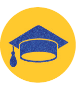 Graduation Cap Emblem